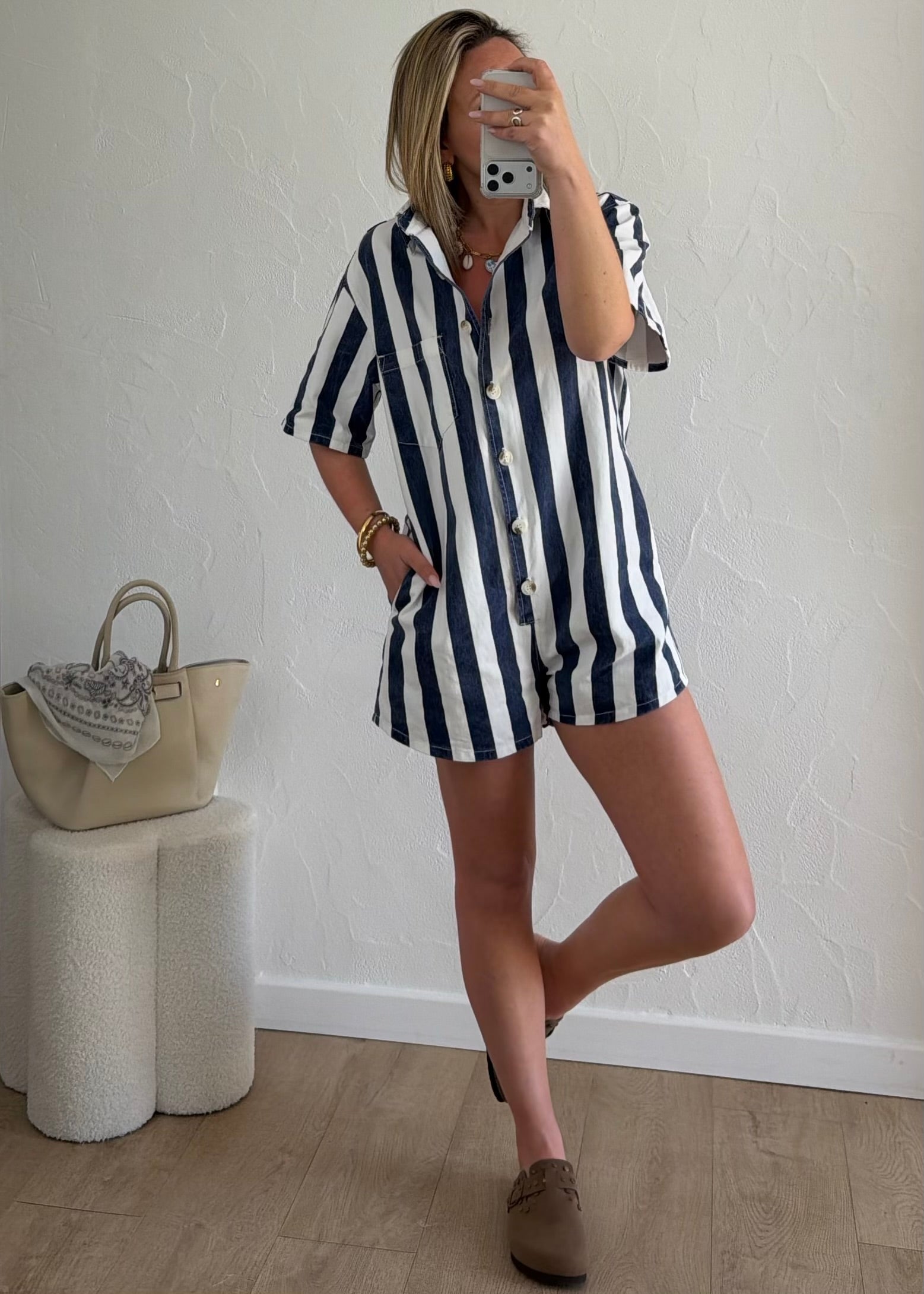 Combi-Short ELODIE Bleu Marine