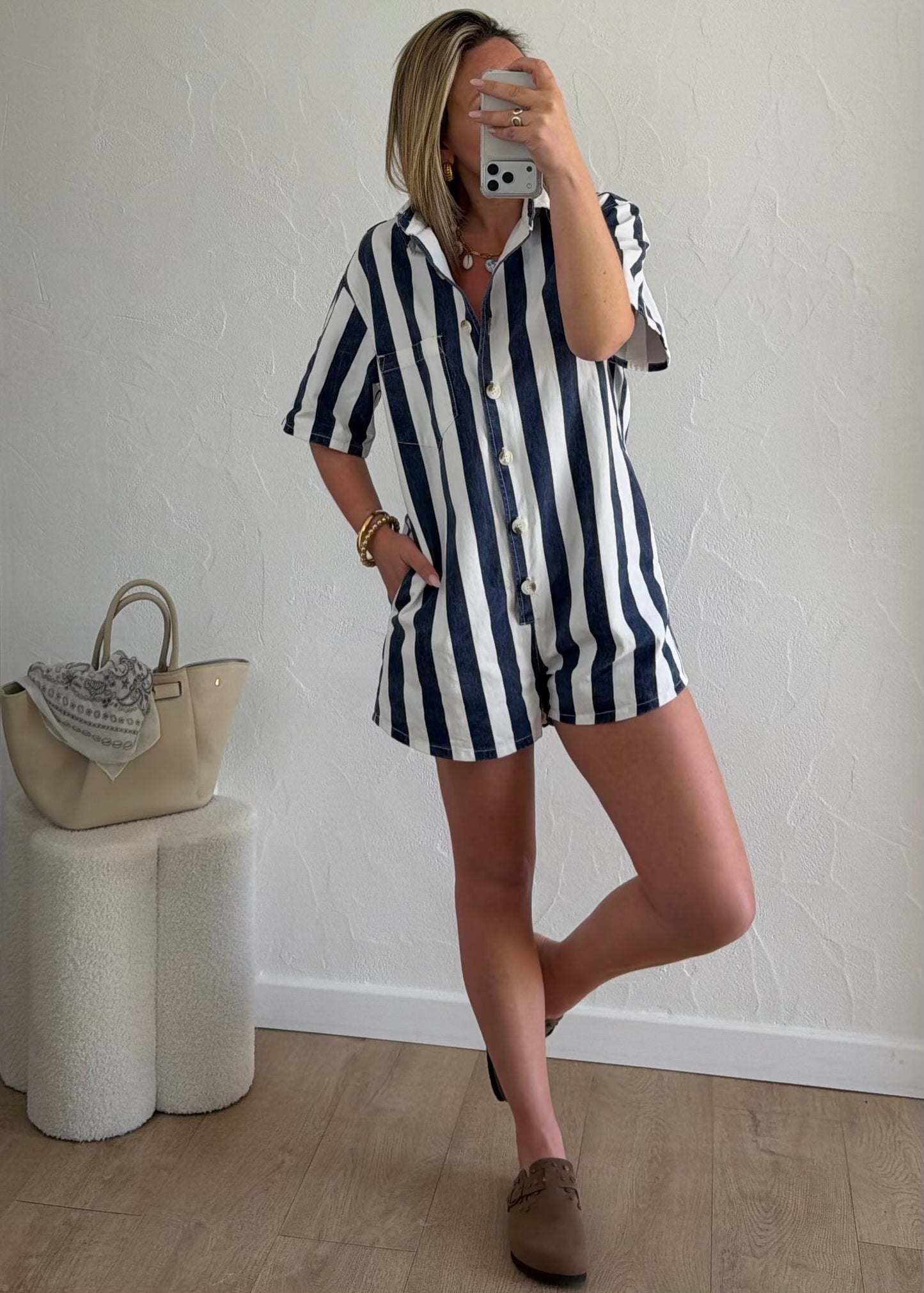 Combi-Short ELODIE Bleu Marine