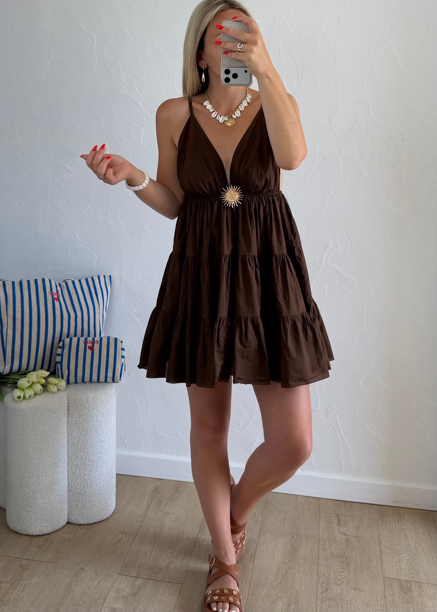 Robe MELODY Courte Choco