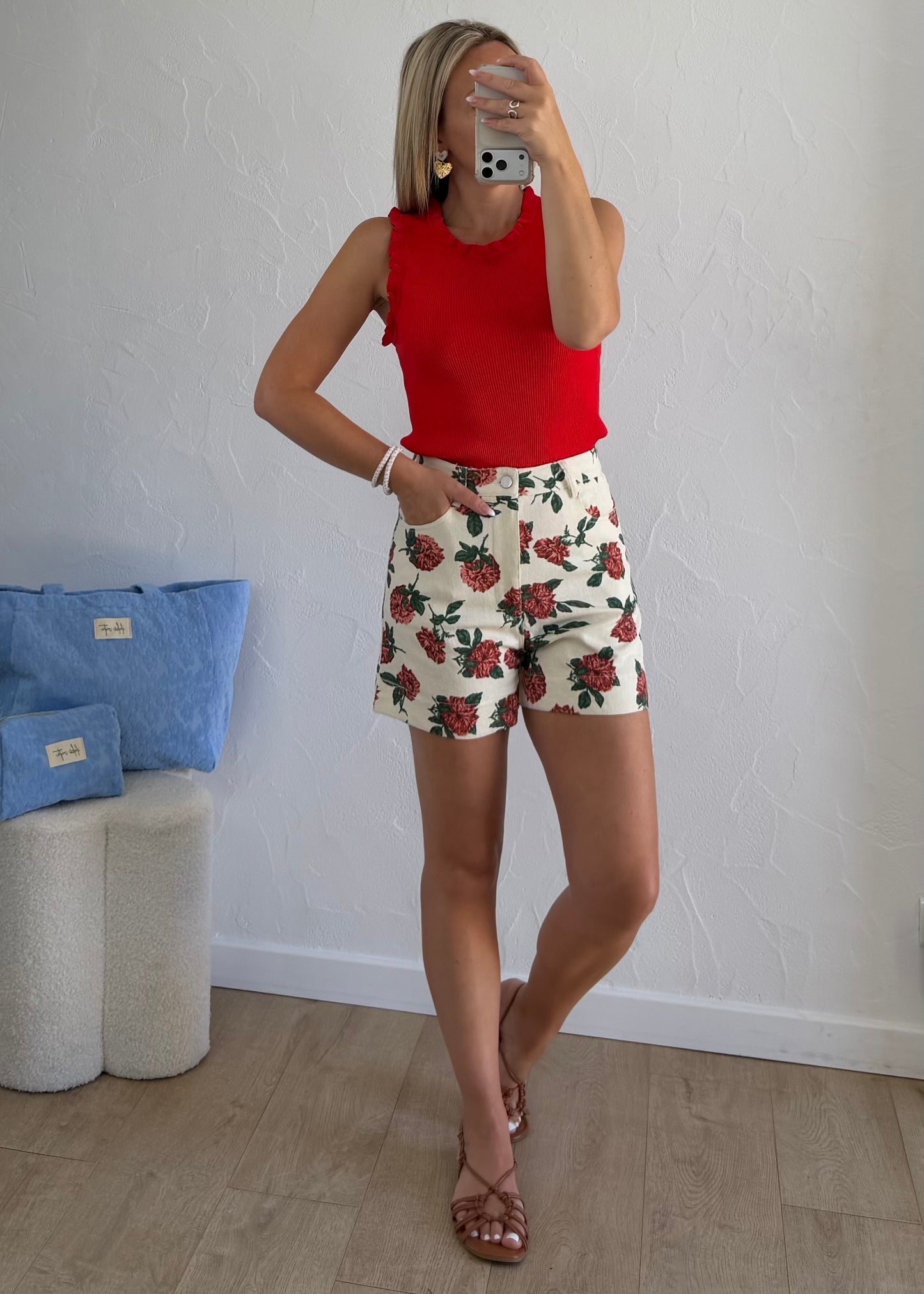 Top LOUISON Rouge