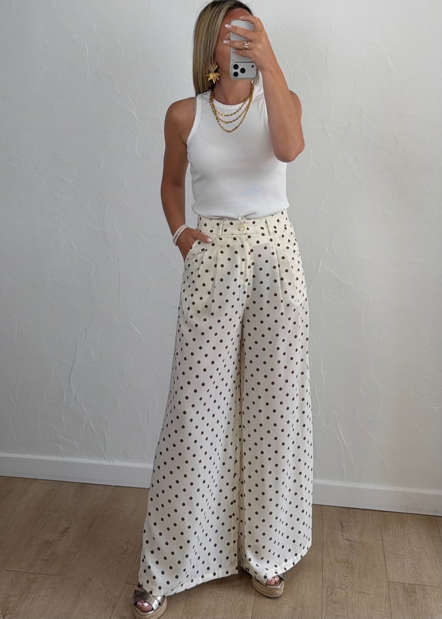 Pantalon NOELIE Ecru