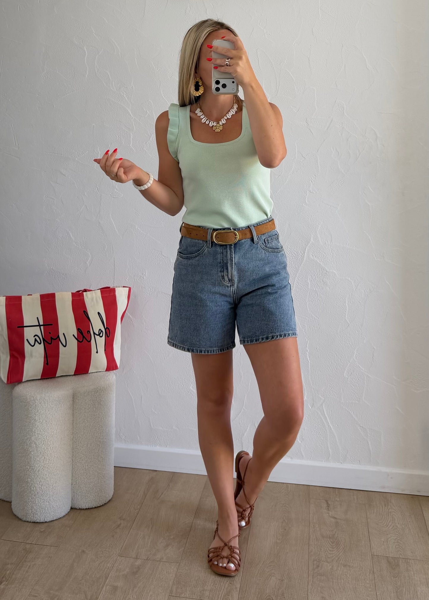 Top YASMINE Turquoise
