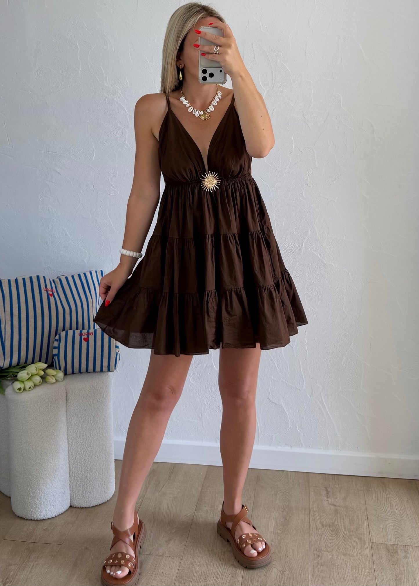 Robe MELODY Courte Choco