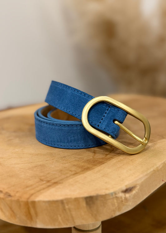 Ceinture BLEU en cuir