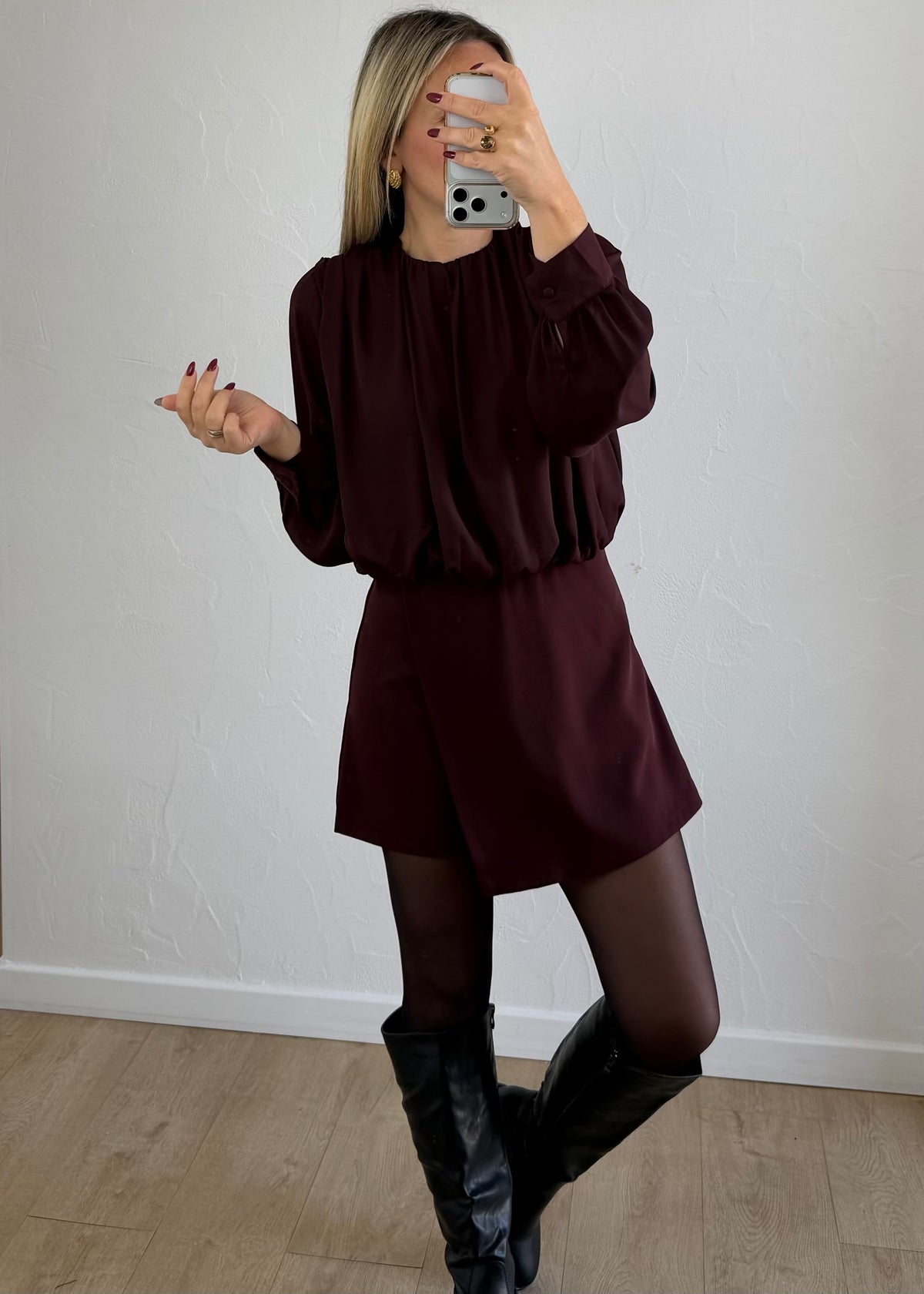 Combishort Samira bordeaux