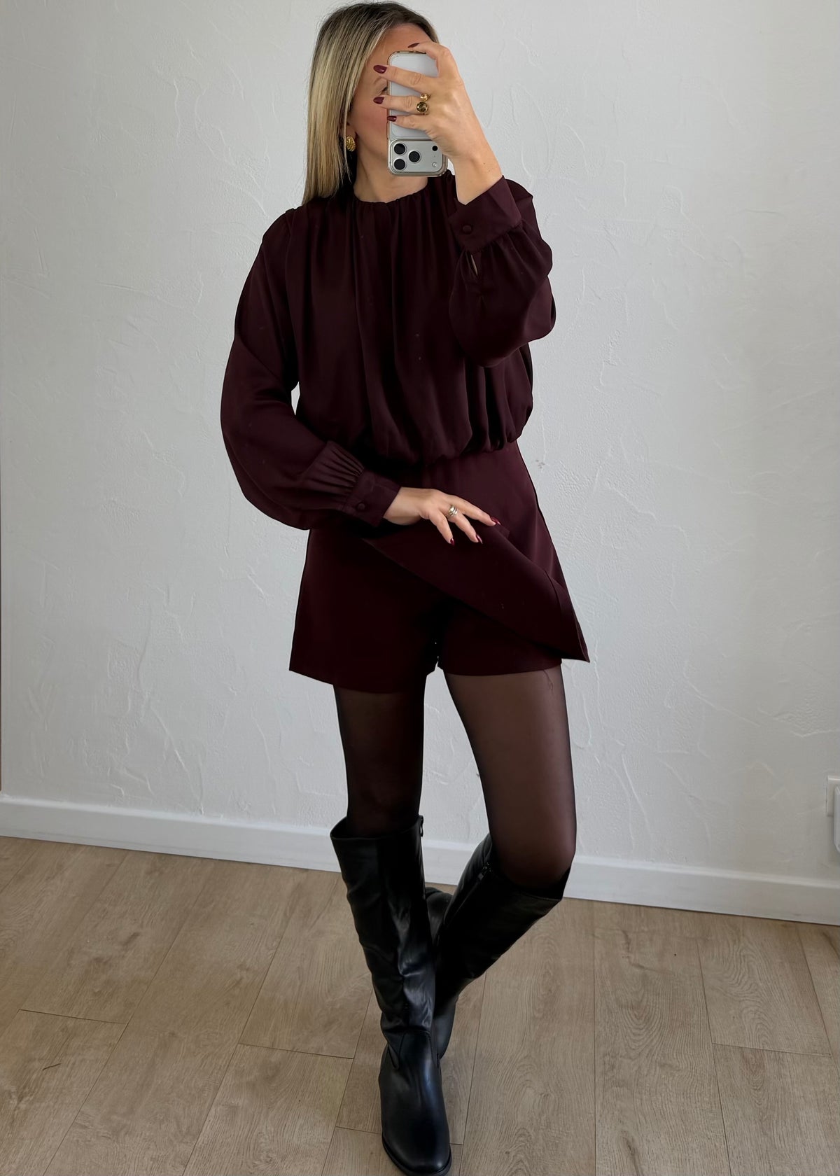 Combishort Samira bordeaux