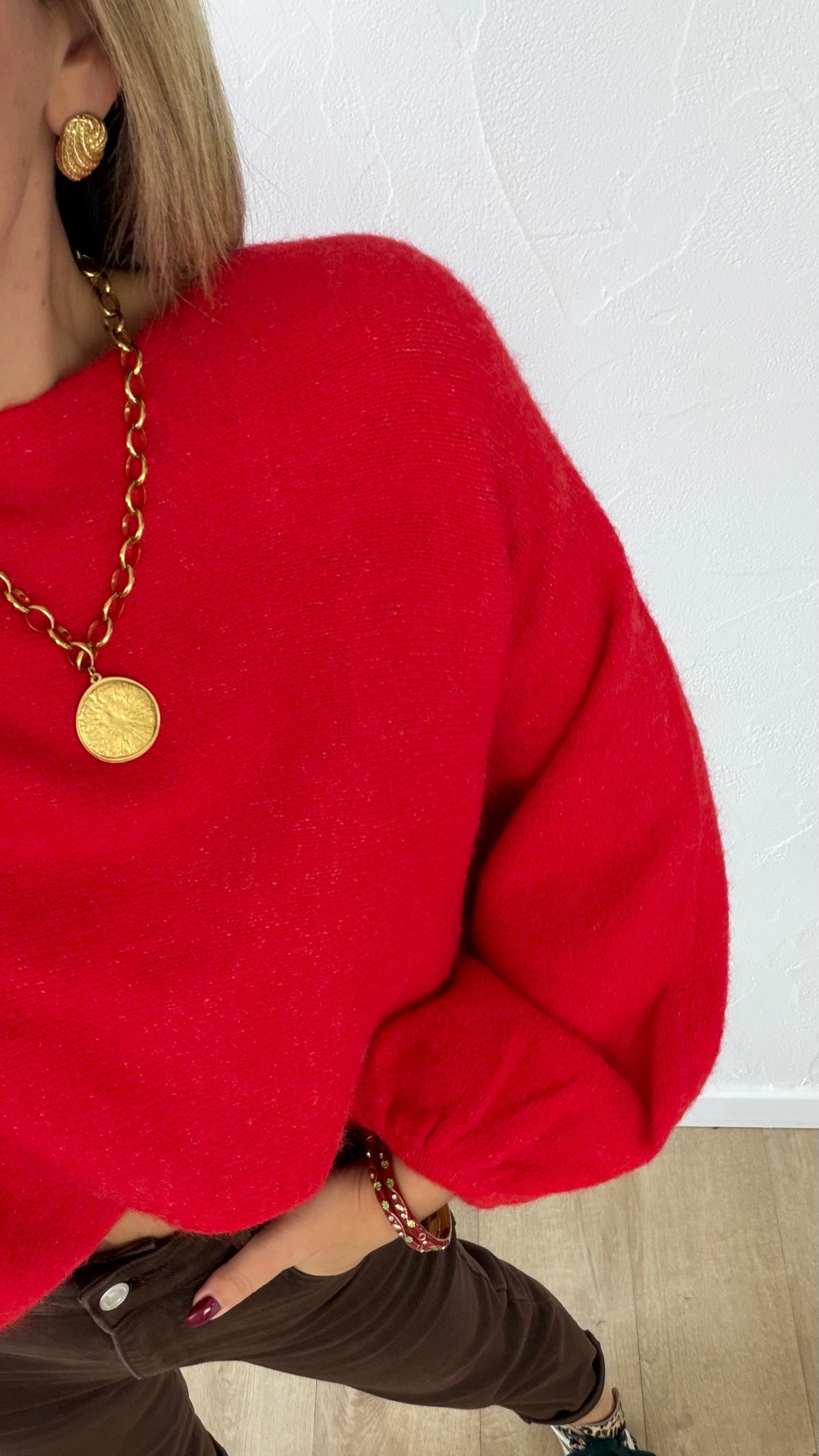 Pull Selina rouge