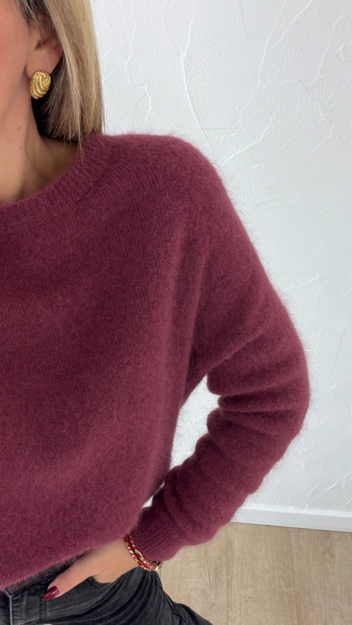 Pull Alexy aubergine