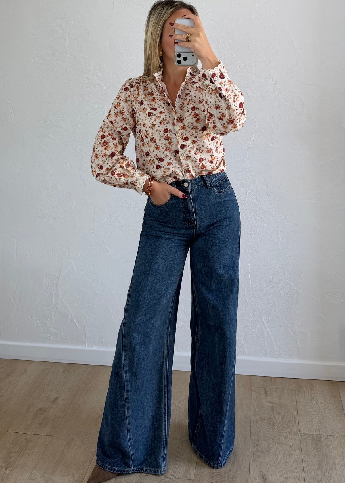 Chemise Désirée fleurie