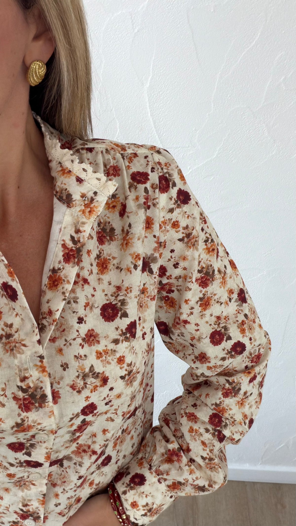 Chemise Désirée fleurie