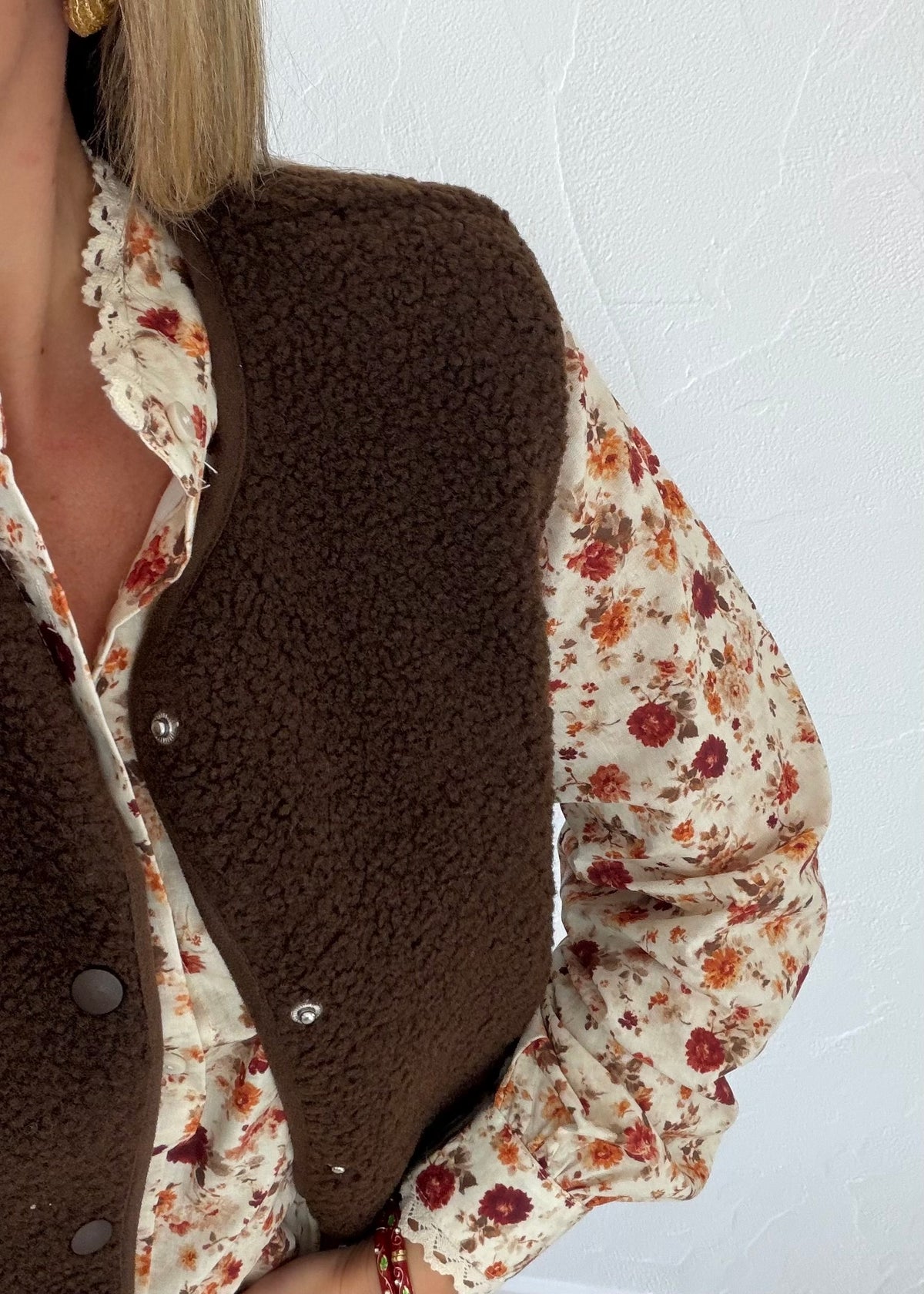 Gilet sans manche Sam chocolat
