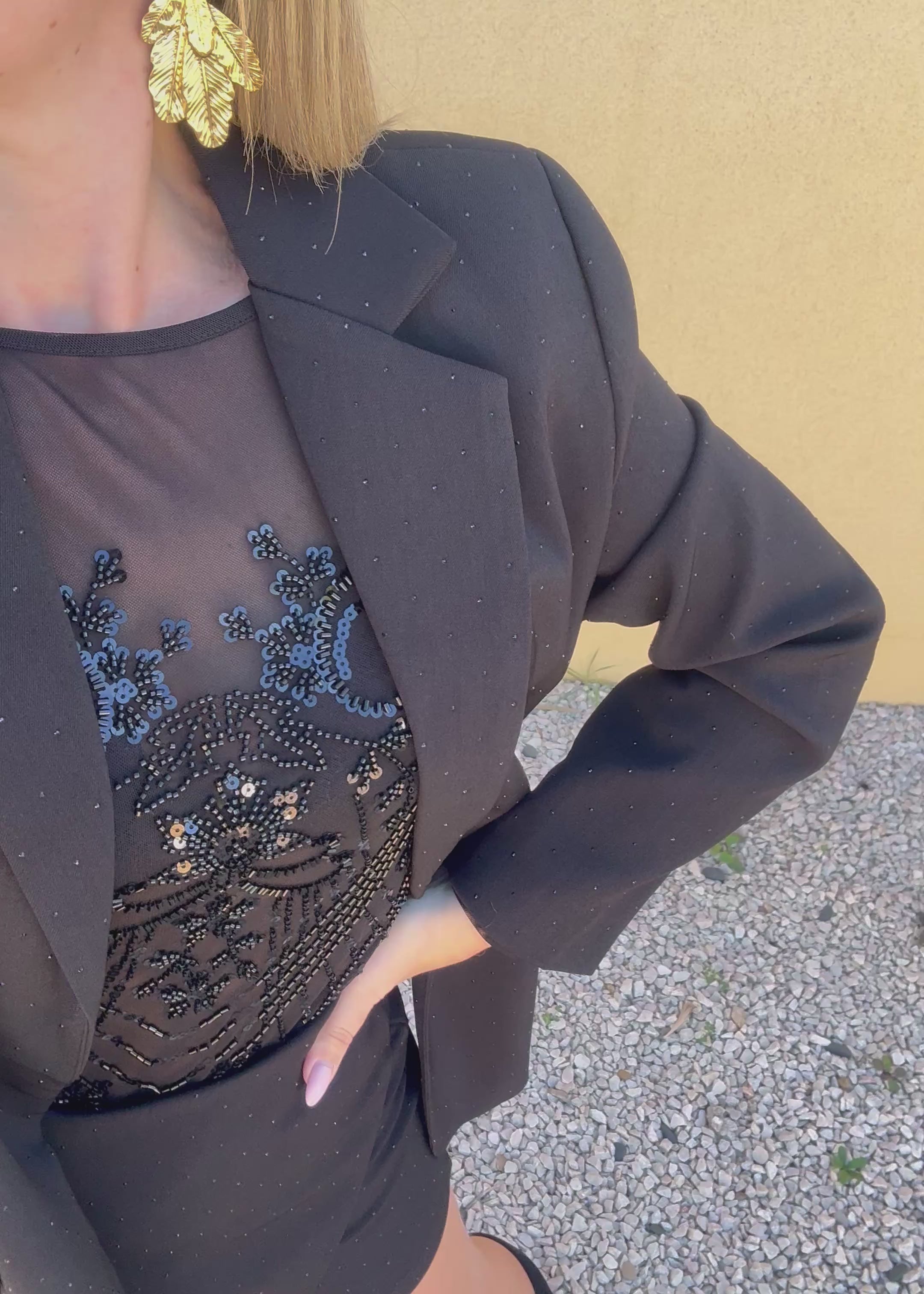 Veste Blazer SOLEANE Noir